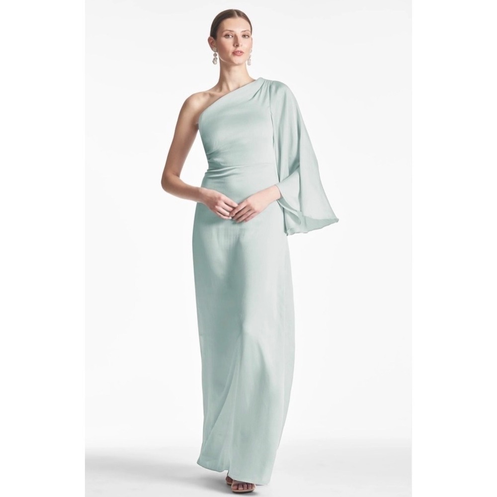 NWT Sachin & Babi Keely One-Shoulder Jade Gown Size 10 $325